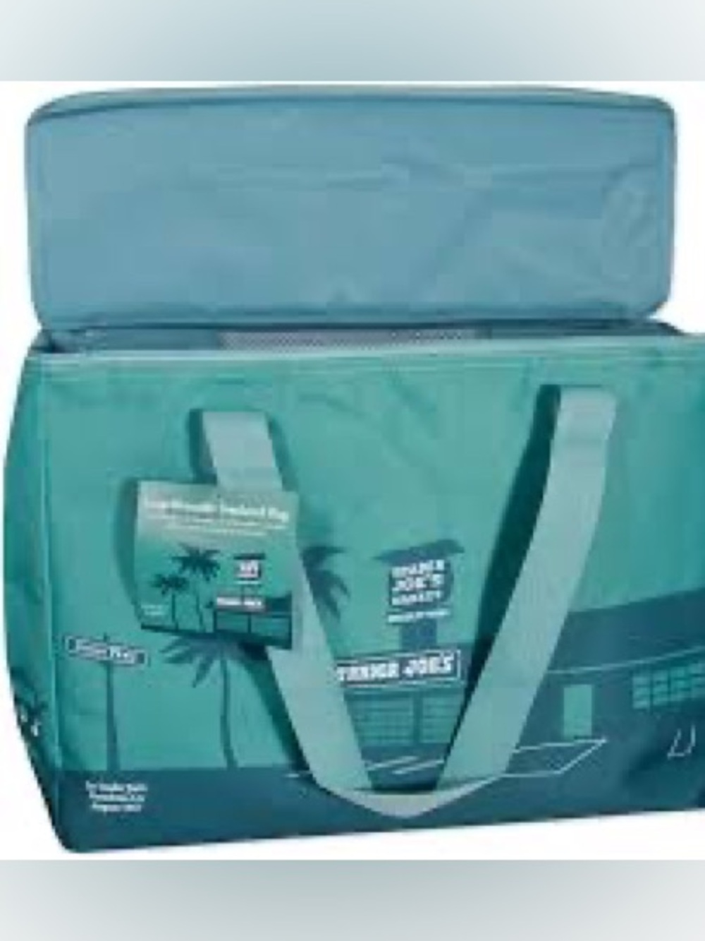 🦋2/$40🦋Trader Joe's 8 Gallon Teal Green Limited Edition Reusable Insulated Bag